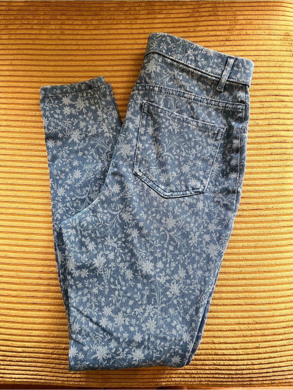 Blue Floral jeggings, women’s size M